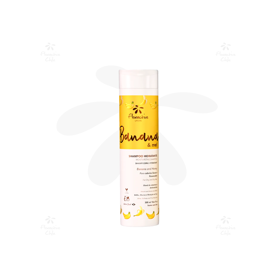 Shampoo Banana & Miel para cabellos secos y porosos 300ml