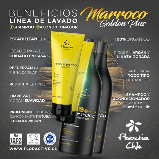 Shampoo Marroco Golden Plus 250ml ó 1000ml