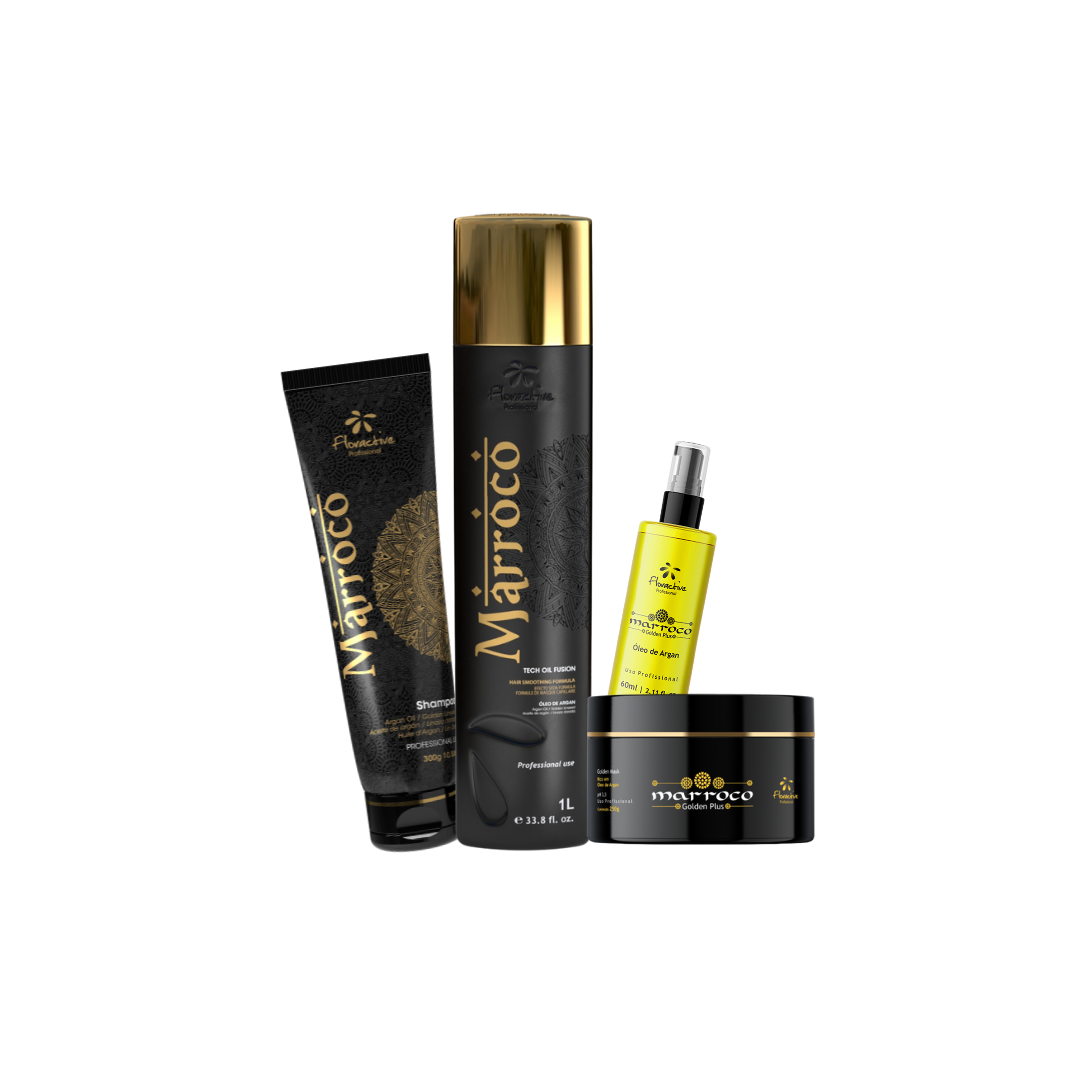 Kit Alisado Marroco Tech Oil Fusion 1L