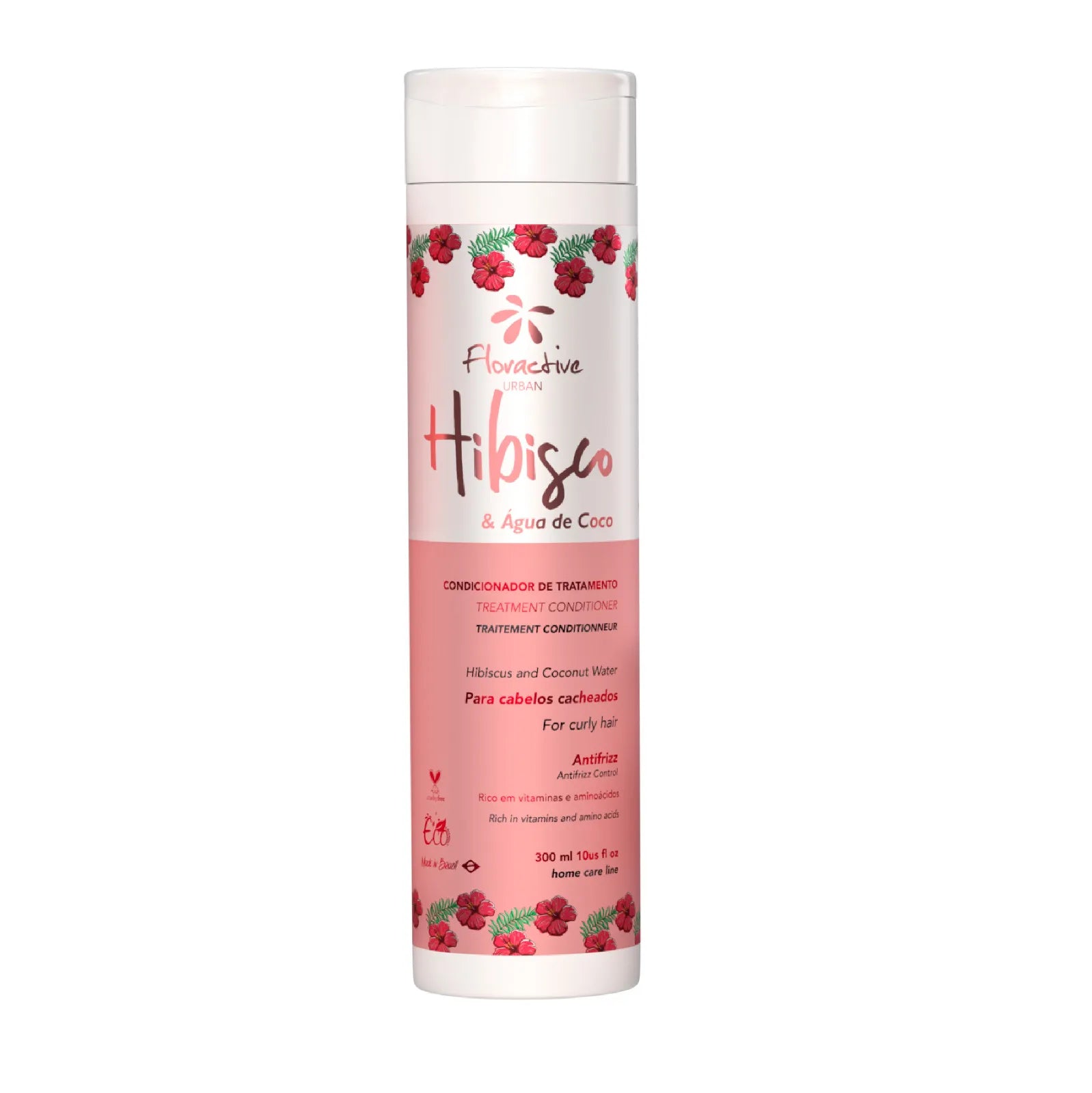 Acondicionador Hibisco & Agua de Coco 300ml para cabellos ondulados