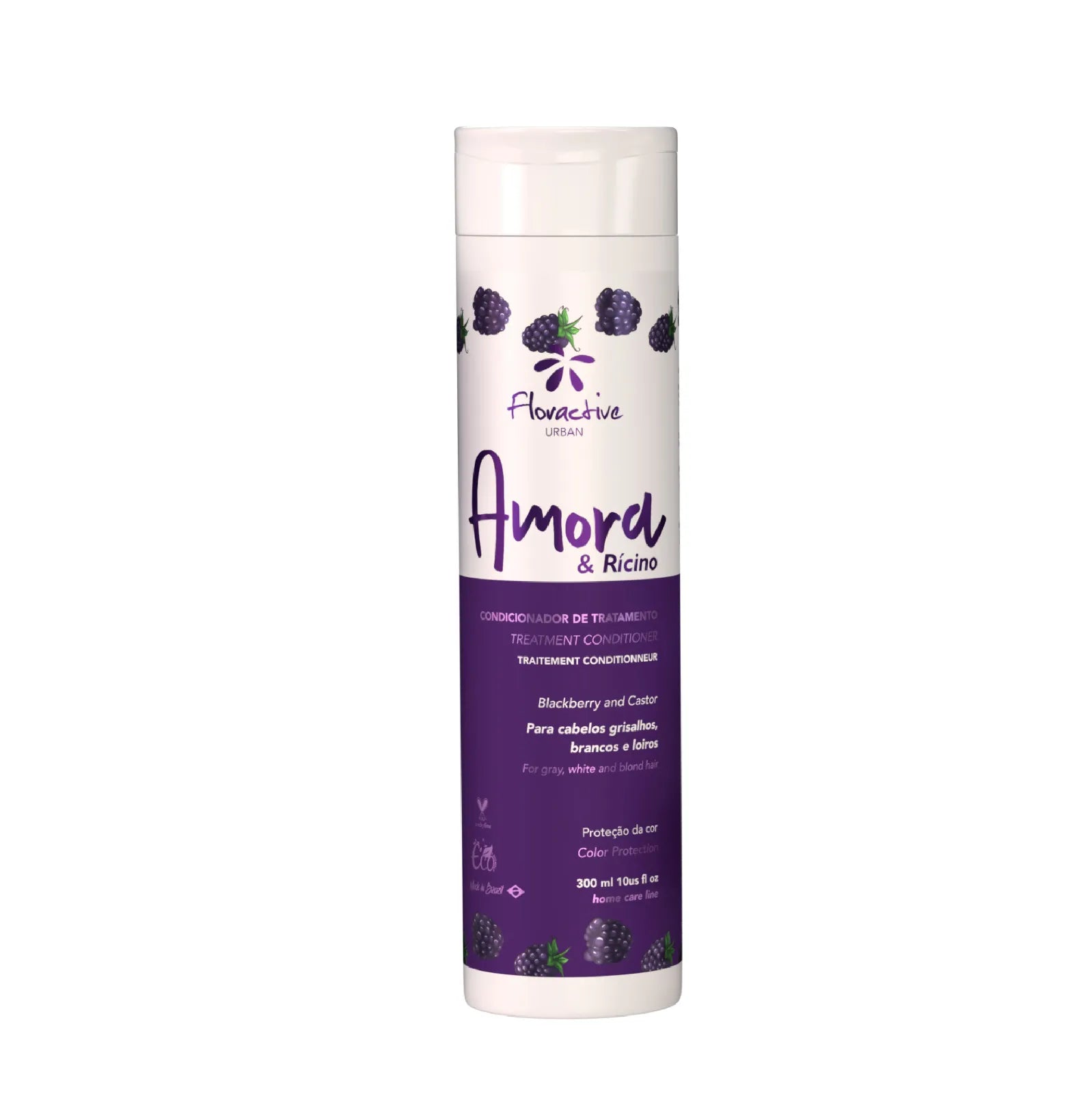 Acondicionador de Mora & Ricino para cabellos rubios, blancos y grises 300ml