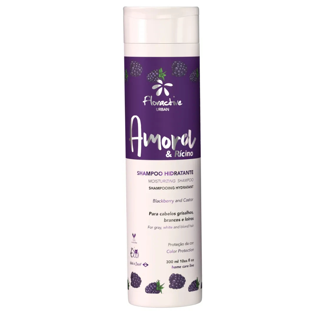 Shampoo de Mora & Ricino para cabellos rubios, blancos y grises 300ml
