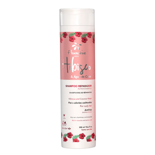 Shampoo Hibisco & Agua Coco para cabello ondulado 300ml