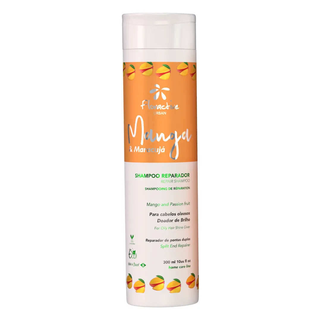Shampoo Mango & Maracuya para cabello graso y reparación de puntas 300ml