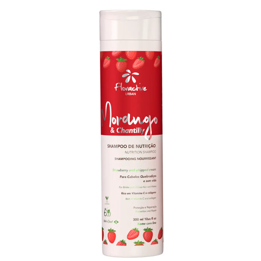 Shampoo Morango (Fresa & Chantilly) para cabellos quebradizos y sin vida 300ml